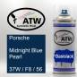 Preview: Porsche, Midnight Blue Pearl, 37W / F8 / 56: 400ml Sprühdose, von ATW Autoteile West.